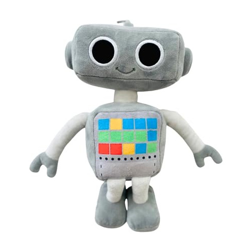 Jett Robot De Peluche | Juguete Suave Y Gris