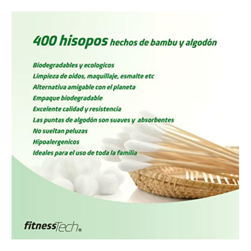 Hisopos 400pz Cada Bolsa Six Pack