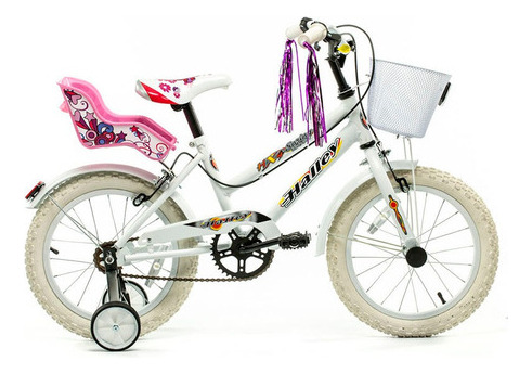 Bicicleta R16 Lujo Con Portamuñeca, Color Rosa