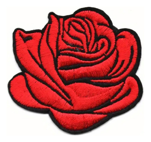 Parches Bordados California Rosa Roja