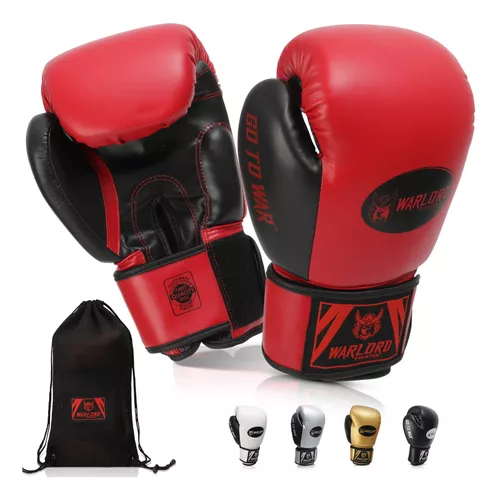  WARLORD Kanabo - Guantes de boxeo superiores para hombre,  guantes de Muay Thai, guantes de artes marciales, guantes de kickboxing,  guantes para saco de boxeo, guantes de bolsa pesada, equipo de