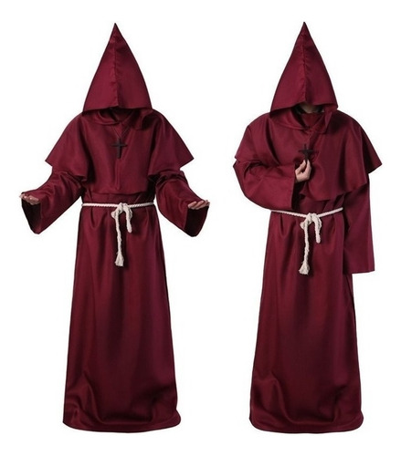 Disfraz De Halloween Túnica De Monje Medieval Ropa De Monje 2024