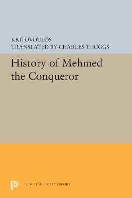 Libro History Of Mehmed The Conqueror - Kritovoulos