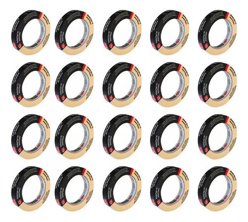Kit Con 48 Piezas Masking Tape Tuk 110 18mm X 50m 101015 Crema Lisa