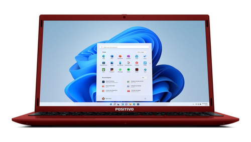 Portátil Positivo Motion C41tei Intel® Celeron® Linux 14 de doble núcleo, rojo