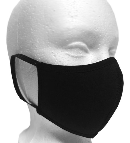 Cubrebocas Mascarilla De Neopreno Lavable Negro Premium