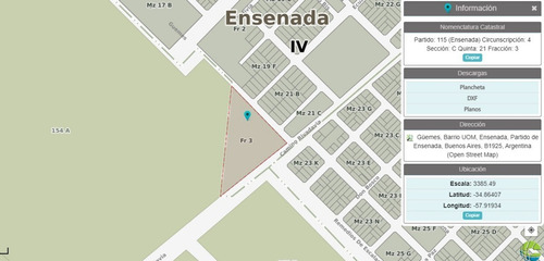 Fraccion, Lote, Terreno;  Venta Ensenada, Idel Emprendimiento