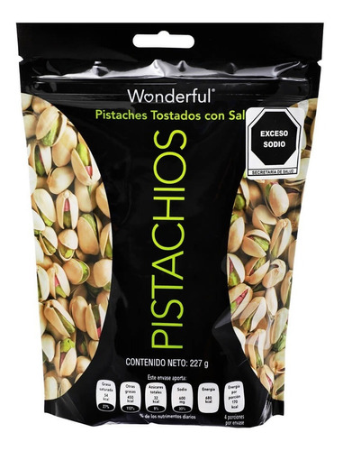 Imagen 1 de 1 de Pistache Wonderful Con Cáscara 227 Gr