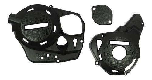 Protetor Tampas Do Motor Crf 250f Amx Defender Preto