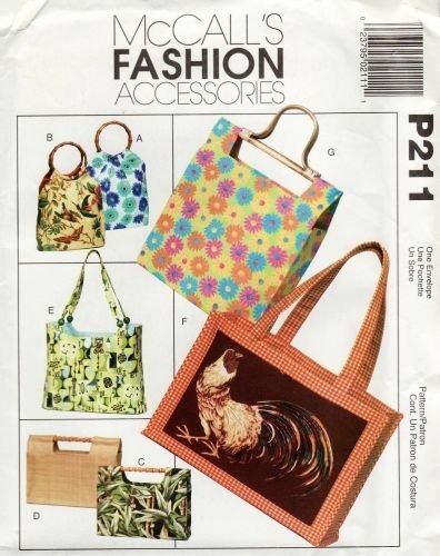 Mccall 's Patron Costura Para Bolso Tote