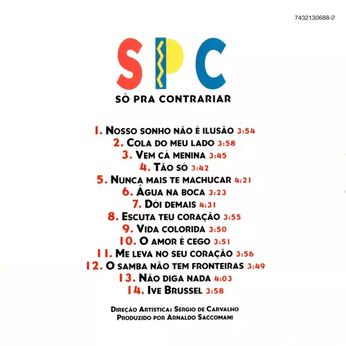 SÓ PRA CONTRARIAR - O SAMBA NÃO TEM FRONTEIRA - 1995 - RCA - D vinil - Loja  especializada em Discos de Vinil