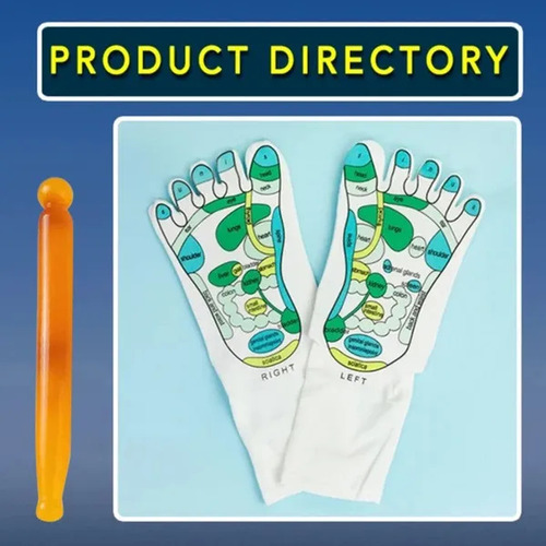 Calcetines De Reflexología Para Pies Cansados Con 3 Masajes,