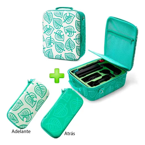 Pack Maleta Nintendo Switch Y Oled Verde Ani C Estuche A C