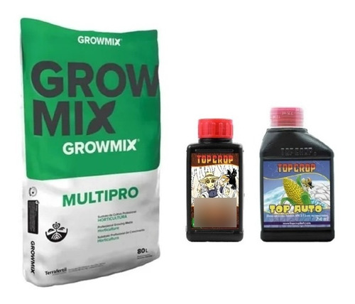 Grow Mix Multipro 80 Lt  Top Crop Deeper 100 Top Auto 250 Ml