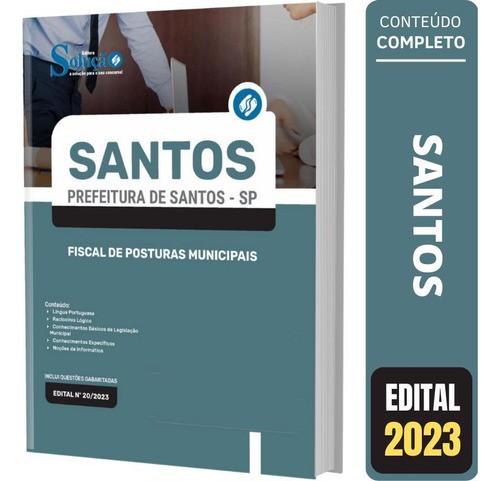 Apostila Concurso Santos Sp - Fiscal De Posturas Municipais