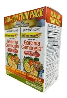 100% Garcinia Cambogia + Green Coffee Pack 200tabs Purely Sabor Sin Sabor