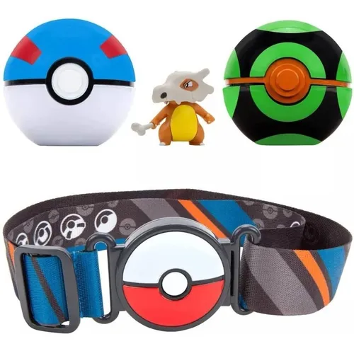 Pokemon Pikachu Cinturon Ball Belt Set Go Infantil Original