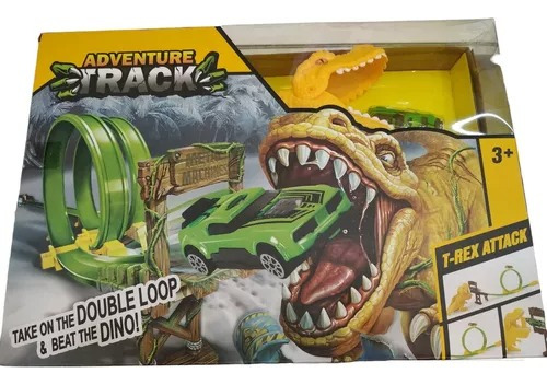 Pista Autos Dinosaurio Adventure Track T-rex Atack Niños