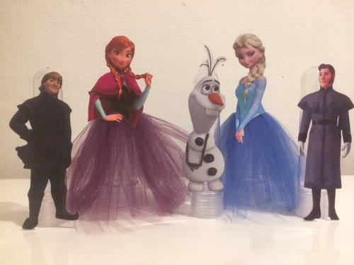Kit 10 Tubetes Frozen ( Elsa - Ana - Olaf - Kristoff - Hans)