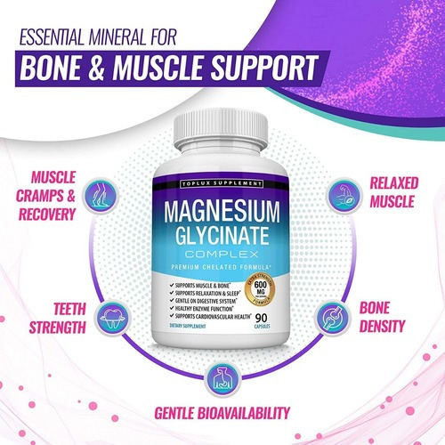 Lux Complementar Glicinato De Magnesio 425 Mg