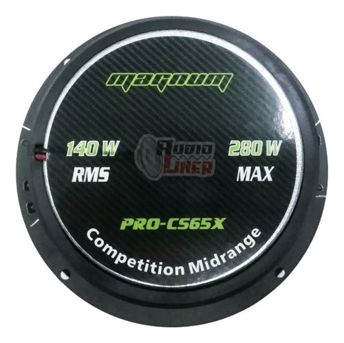 Par Coaxiales Procs65x Magnum 6.5 140 Wrms 4 Ohms Competiti Color Negro