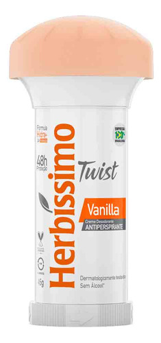 Desodorante Creme Herbissimo Twist Vanilla 48h 45g