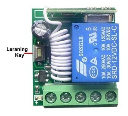 Imagen 5 de 6 de Interruptor Inalambrico Rf 433mhz 12v 10a Control Remoto Rf