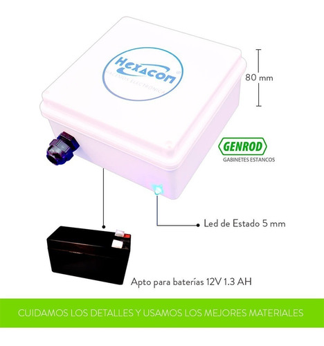 Alarma Vecinal V222 Hablada Irina Batería 200ms Display