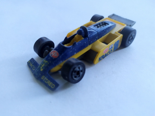 Hot Wheels Formula 1 Carro Kraco Stereo 1982 Amarillo Azul