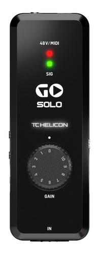 Interfaz De Audio Tc Electronic Go Solo Midi De 1 Canal 