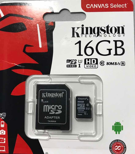 Memoria Kingston 16 Gb Envios Cadaques