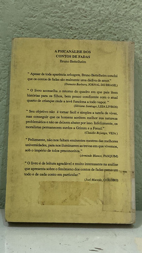 A Psicanálise Dos Contos De Fadas De Bruno Bettelheim (Usado)