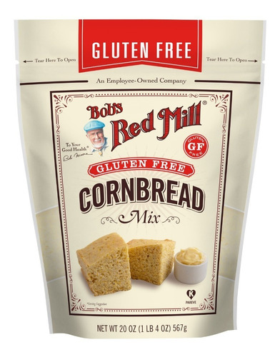 Bobs Red Mill Cornbread Mix Sin Gluten 567g