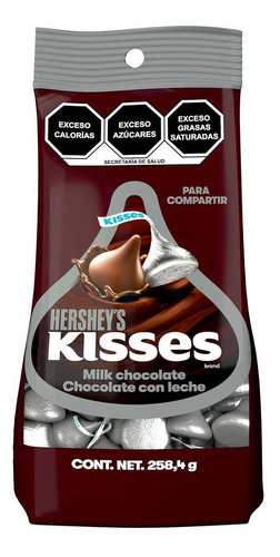 Chocolate Hershey's Kisses Leche 258.4g