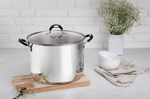 Olla Alta Tramontina Astro 28 Cm, 11,4l Color Acero inox