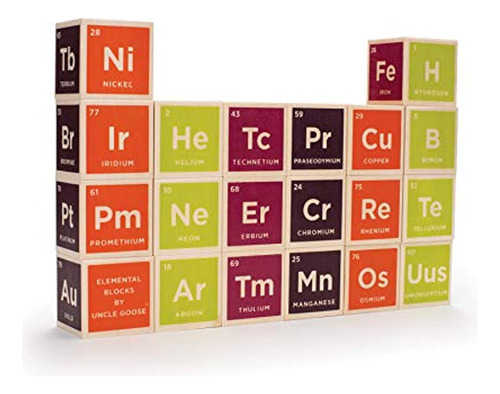 Uncle Goose Periodic Table Blocks Made In Usa