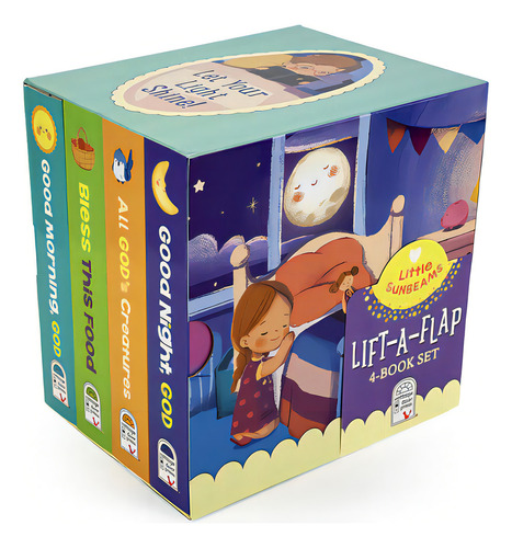 Little Sunbeams Religious Lift-a-flap 4-book Set, De Cottage Door Press. Editorial Cottage Door Pr, Tapa Dura En Inglés