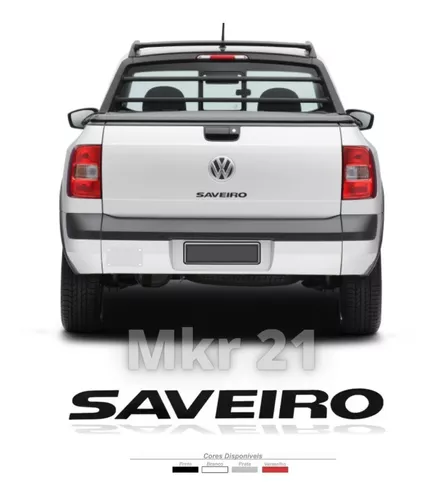 Adesivo Tampa Traseira Letreiro Volkswagen Saveiro Cross 2010 2011 2012  2013 2014 2015 2016 2017 2018 2019 2020 2021 2022