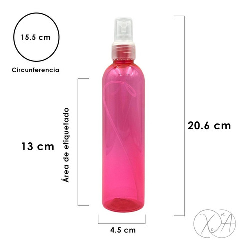 Atomizador 250 Ml Envases De Plastico Colores Pet Spray X 15