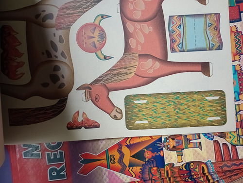 Libro Campamento Indio Block Recortables Indios Actividades