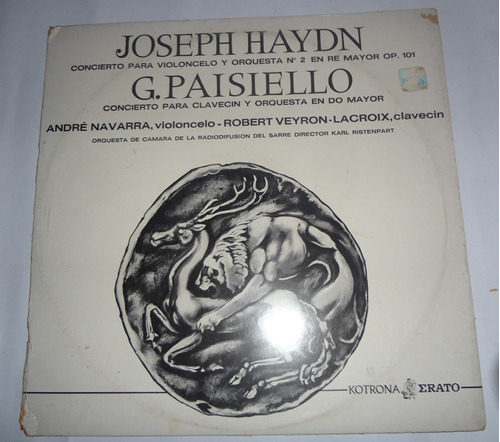 Andre Navarra Paisiello Violoncello Haydn Vinilo Argentino