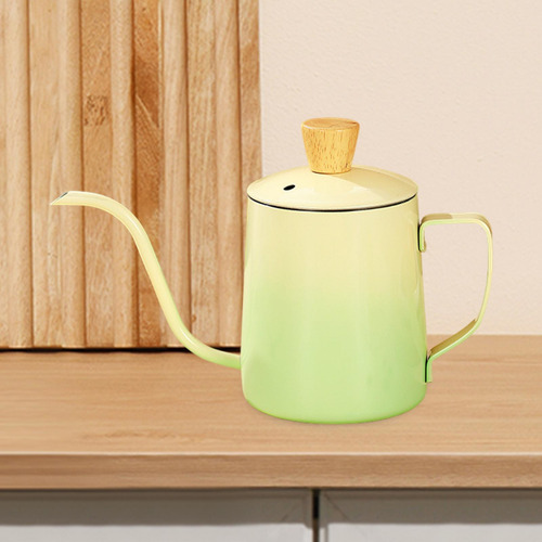 Reche De Cisne De 350 Ml Sobre El Café Gradiente Verde