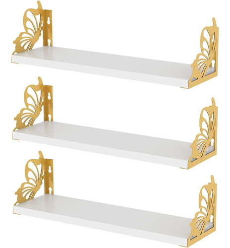 Hoikwo 3 Pack Estanterías De Pared De Mariposa, Estanterías 