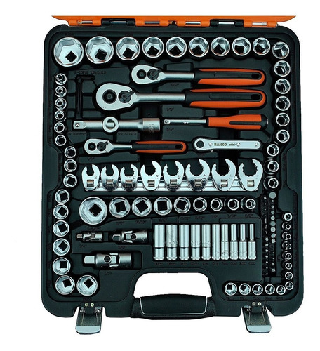 Caja Bahco 138a S138 Set Tubos Llaves 138 Pzas En Mm + PuLG.