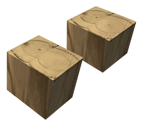 Kit 2 Patas Madera Sillon 4x4 Para Mueble Seleccion 6,5 Sajo