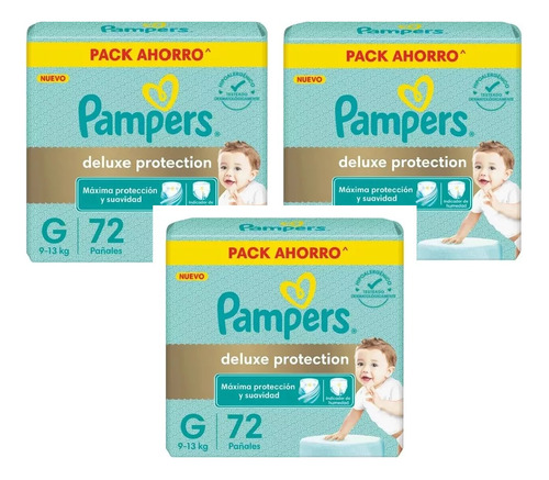 3 Pack Pañales Pampers Premium Care Mensual Todos Los Talles