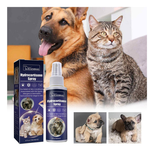Spray De Hidrocortisona, Calmante Para Pele De Cachorro
