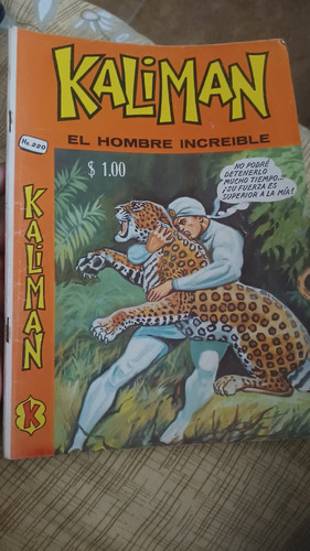 Kaliman El Hombre Increible N.220 Comic Promotora K Año-1970