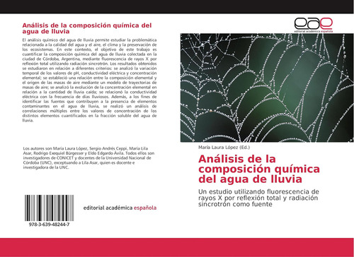 Libro: Análisis De La Composición Química Del Agua De Lluvia
