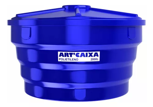 Depósito de agua de 2.000 litros, Artcaja Large Cap. Color: azul